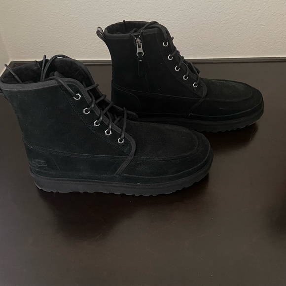 Men’s AUTHENTIC UGG NEUMEL HIGH BLACK CHUKKA BOOT - Picture 5 of 13